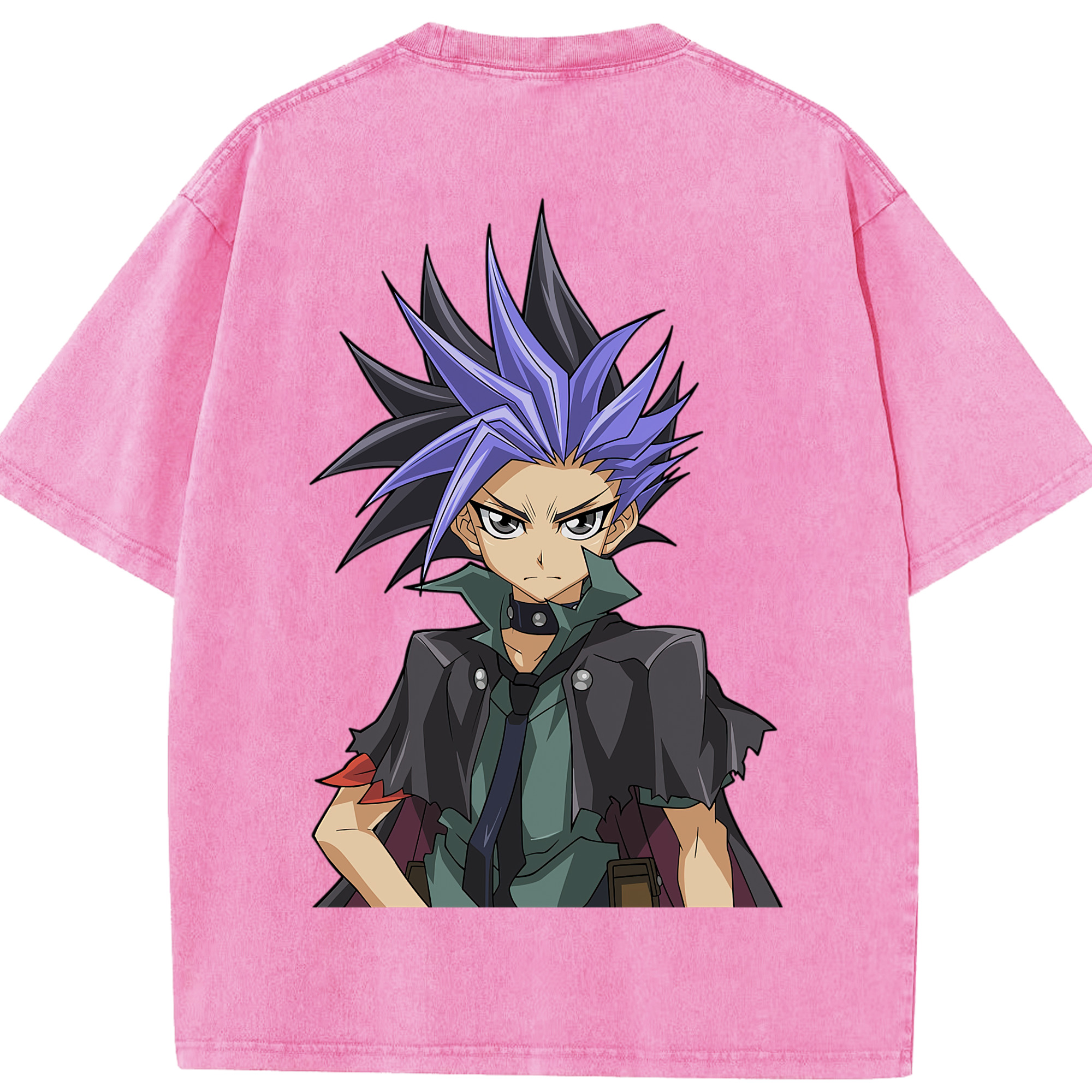 （画像用） 遊☆戯☆王 Yu-Gi-Oh! 綿100% ヴィンテージ風 半袖Tシャツ（背面プリント）
